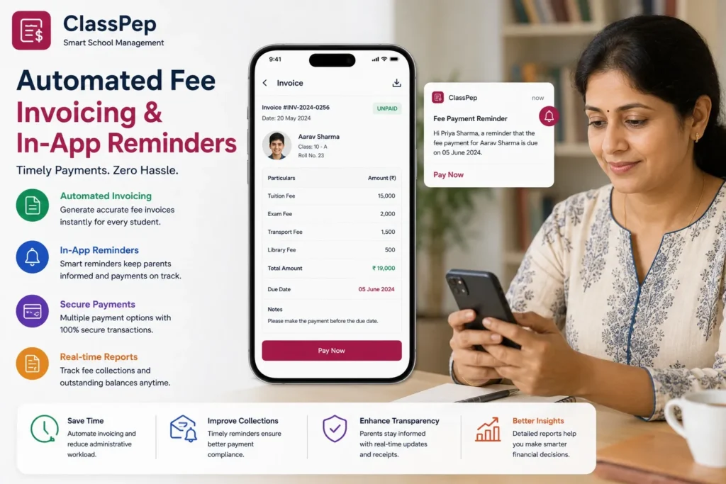 Automated fee invoice
